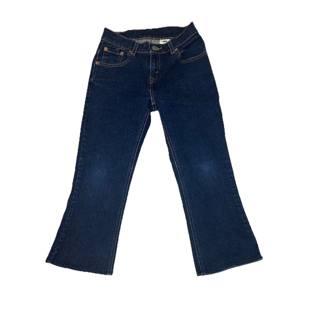 Levi 517 Boys Size 10 Flare Regular Boot Cut Dark  Wash Denium